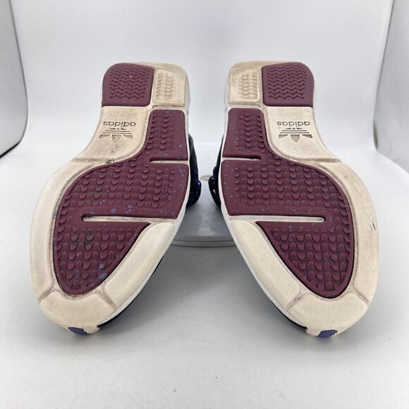 Adidas Fortitude Mid Men Size 11.5 G09439 Black Phantom Gray Nobcri Purple Shoes - Picture 10 of 14